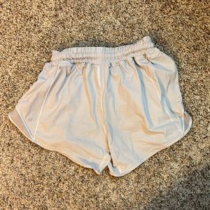 white lululemon shorts